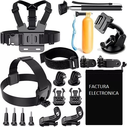 Kit 19 En 1 Accesorios Cámaras Deportiva