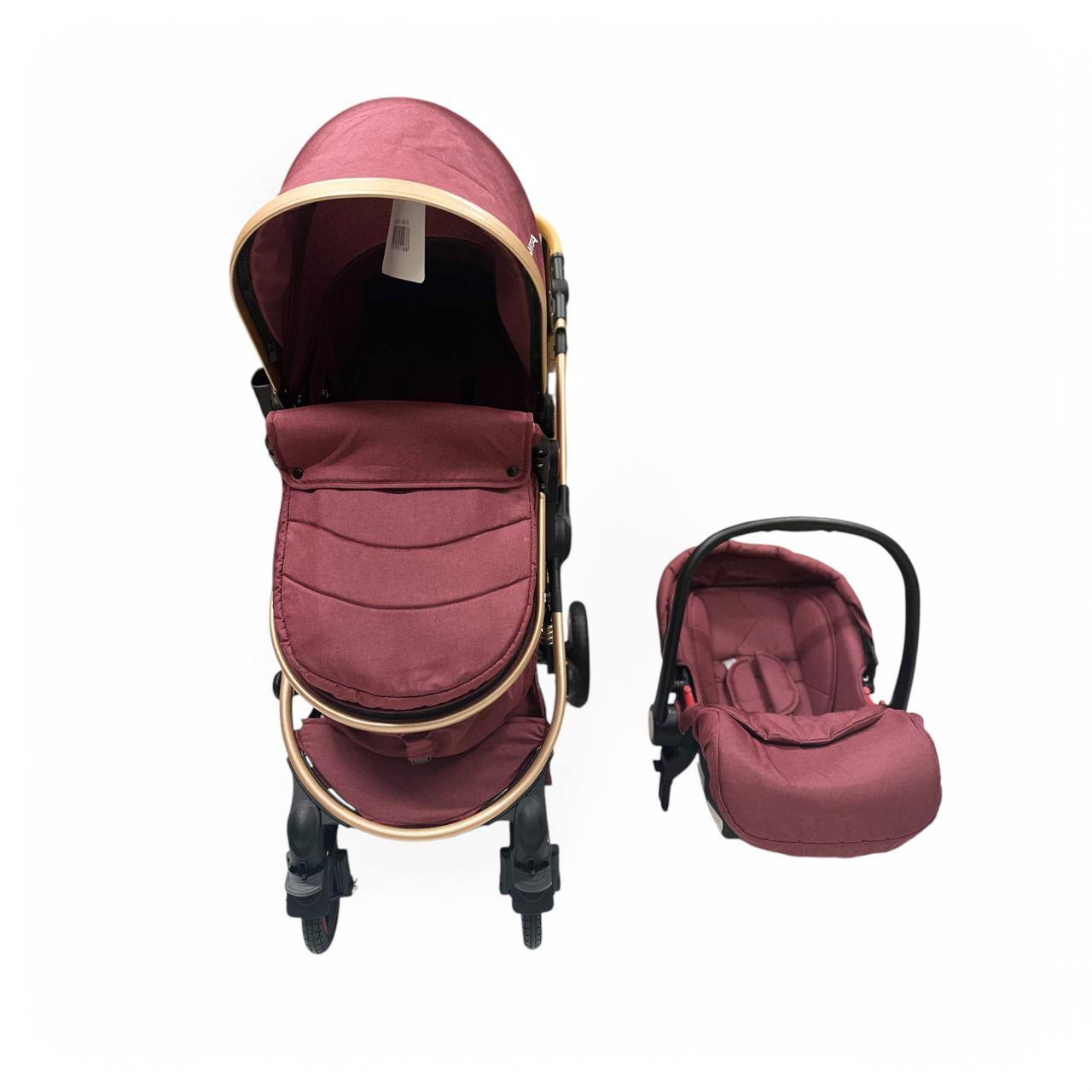 REF EL-5035 Coche Paseador Moisés con Porta Bebé para Carros + Accesorios + Obsequios.